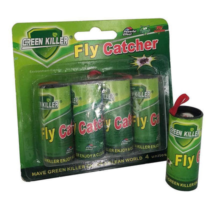 UP TO 24 Rolls 5*2CM Rolls Flies Insect Fly Glue Paper Ribbon Strip Sticky Tape - Aimall