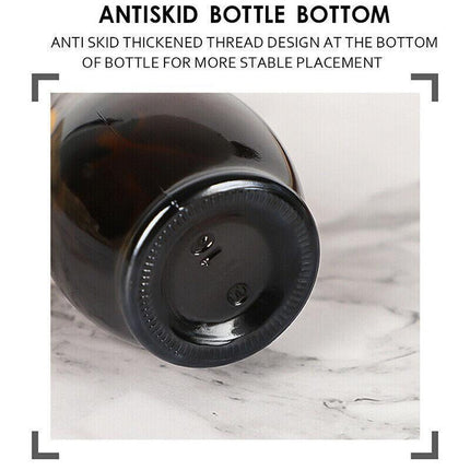 30-100ml Amber Glass Essential Oil Spray Roller Bottles Mist Sprayer Containers - Aimall