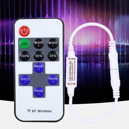 12V RF Wireless Remote Control Dimmer Switch for Single Colour LED Strip Light - Aimall