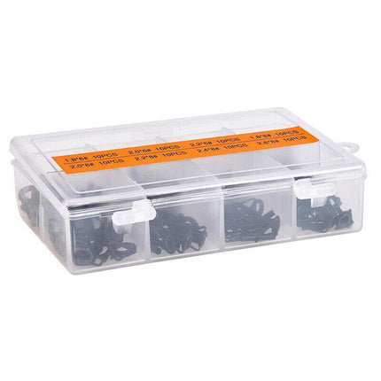 80 Fishing Rod Guide Set Tackle Tips Repair Kits Ring 8 Size Stainless Steel Box - Aimall