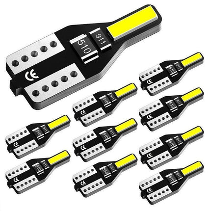 10PCS Canbus T10 LED 7020 SMD White Car Side Wedge Light Globe Bulbs 194 168 W5W - Aimall