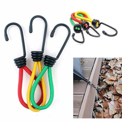 3 -12 X Antislip Stretch Latex Tent Peg Hook Camping Accessories Rope Outdoor AU - Aimall
