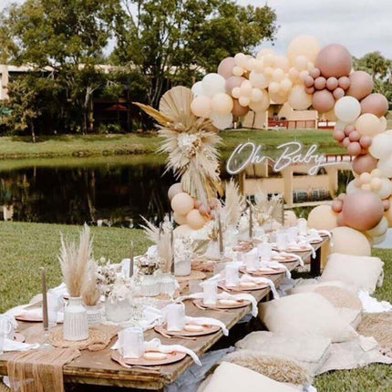 Retro Pink Balloon Arch Kit Set Garland Baby Shower Birthday Wedding Party Decor - Aimall