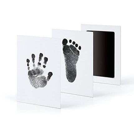 Baby Hand Footprint Photo Frame Kit Pet Safe Inkless Wipe Newborn Print Gift New - Aimall