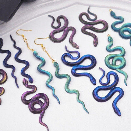 1X Silicone Snake Earring Resin Epoxy Mold Jewelry Pendant Eardrop Casting Mould - Aimall