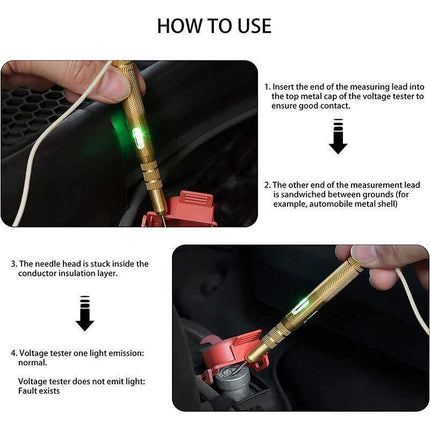 Auto Circuit Tester 6V 12V 24V Voltage Gauge Car Test Voltmeter Light Bulb new. - Aimall