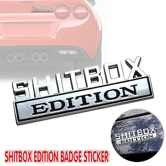 Shitbox Edition Badge Sticker ute 4x4 window bumper funny car decal - AU Stock - Aimall