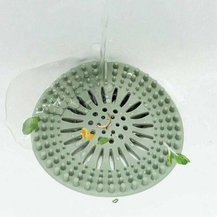 Silicone Drain Cover Sink Catcher Hair Stopper Plug for Bathroom Floor Laundry - Aimall
