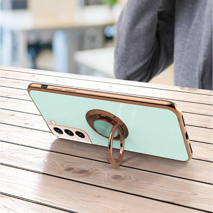 Magnetic Shockproof Ring Holder Case Cover For Samsung S22 Ultra S22Plus Note 20 - Aimall