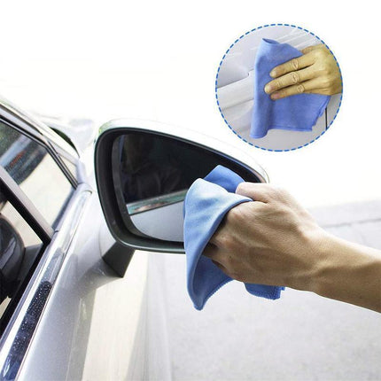 6/20 Pcs Microfibre Glass Cleaning Cloth Car Towel Window Dish Washing 40x40 cm - Aimall