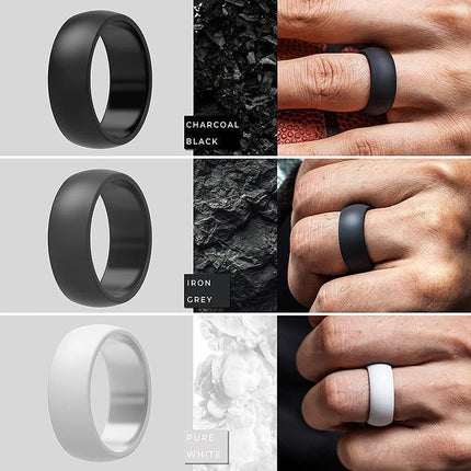 Silicone Rubber Ring Bands 3PCS - Aimall