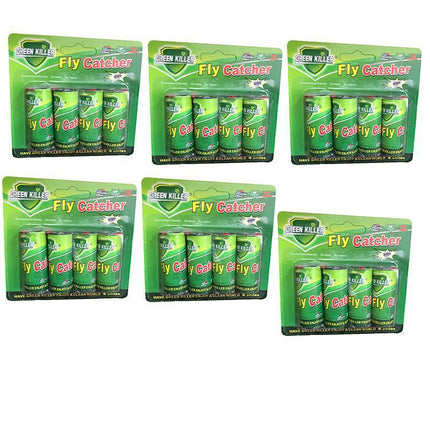 UP TO 24 Rolls 5*2CM Rolls Flies Insect Fly Glue Paper Ribbon Strip Sticky Tape - Aimall