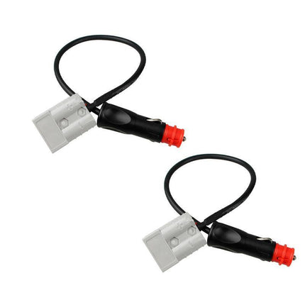 50 Amp Anderson Plug to Merit Cigarette Plug Adapter 50cm - Aimall
