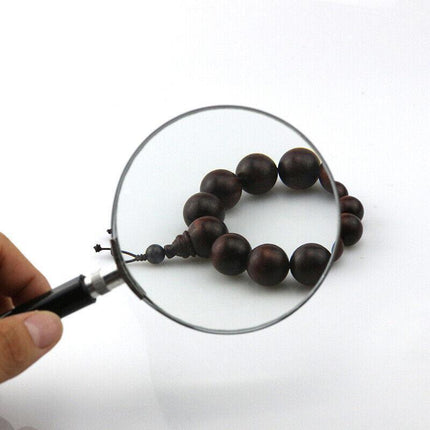 Quality 50MM Silver Metal Magnifying Glass Lens Magnifier Loupe 10x MAGNIFIER AU - Aimall