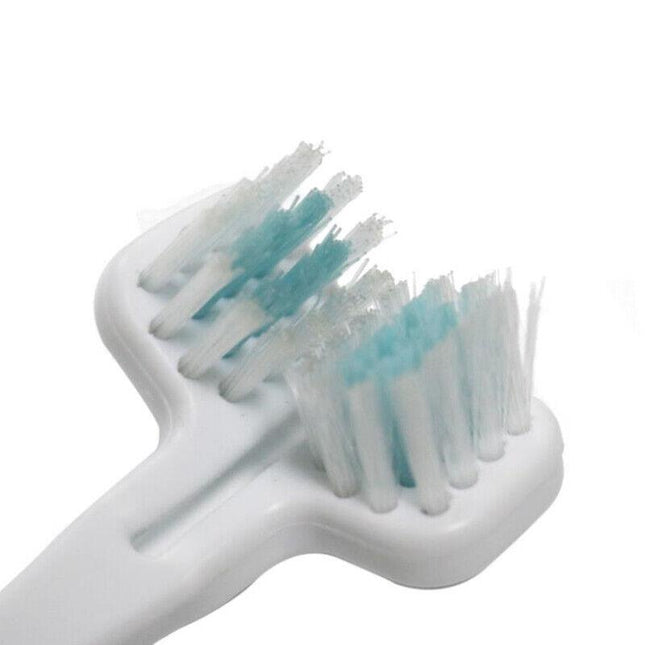 Double Head Toothbrush Dog Pet Cat Brush Dental Health Gum Care Cleaning Teeth - Aimall