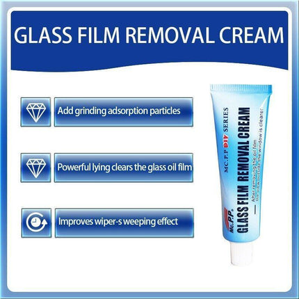 2x Car Glass Oil Film Cleaner Removal Cream Paste Windshield Water Spot Remover. - Aimall
