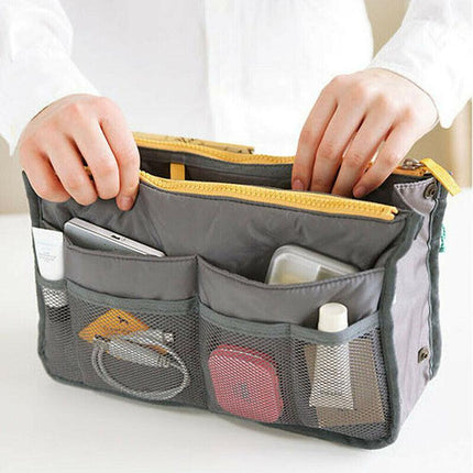 Bag Insert Organiser Handbag Women Travel Makeup Purse Wallet Pouch Organiser AU - Aimall