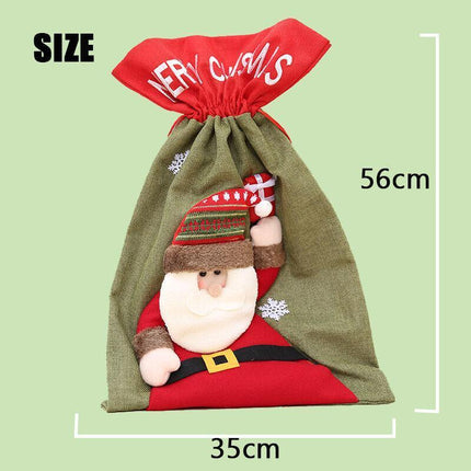 New Christmas Large Jumbo Felt Santa Sack Children Xmas Gifts Candy Stocking Bag - Aimall