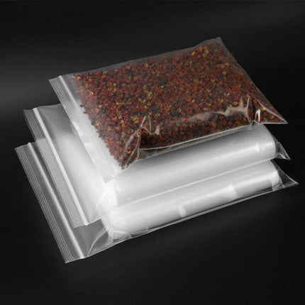 100/200/300/500PCS 10C Bulk Resealable Zip Bags PE Clear Plastic Bag Zipper AU - Aimall