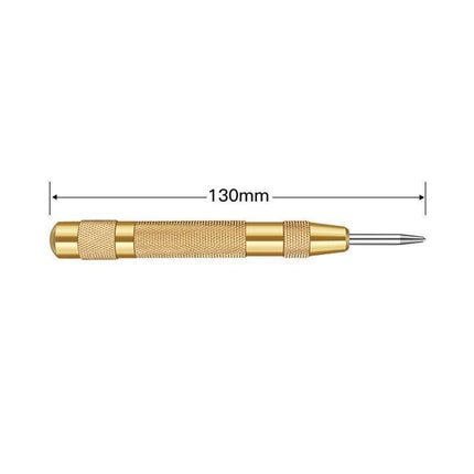125MM Heavy Duty Automatic Centre Punch Brass Bodied Spring Loaded Auto Punch AU - Aimall