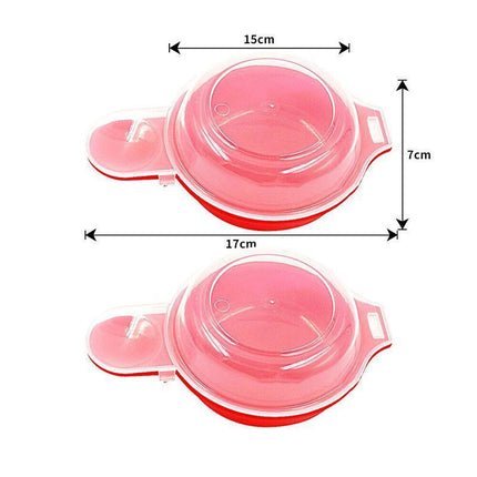 Easy Eggwich Microwave Egg Cooker Poacher Saves Time Eggs Made Easy Cooking 2PCS - Aimall