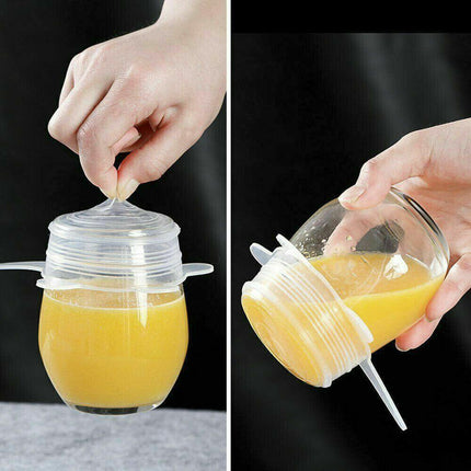 6X Stretch Reusable Silicone Bowl Wraps Food Saver Cover Seal Lids Nsta Lids Au Aimall
