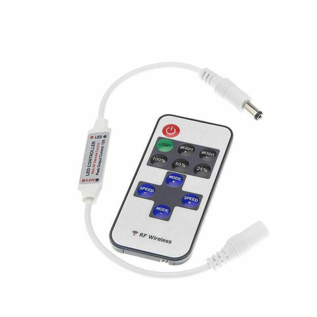 12V RF Wireless Remote Control Dimmer Switch for Single Colour LED Strip Light - Aimall