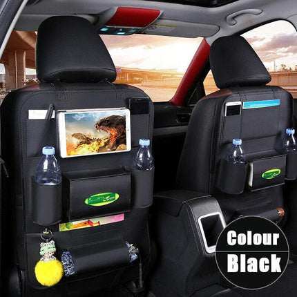 Car Seat Back Organiser Tidy Organizer Travel Kid Storage Bag Pocket Cup Holder - Aimall