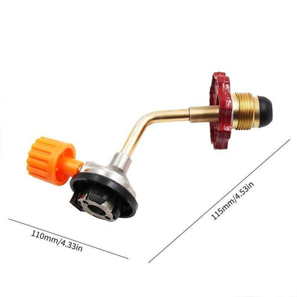 Butane Gas Refill Adapter Cylinder Tank Coupler Valve For BBQ Outdoor Camping - Aimall