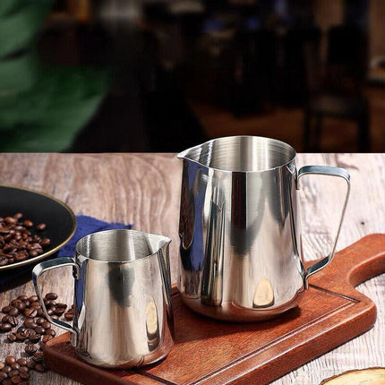150-1000ML Stainless Steel Milk Coffee Jug Latte Espresso Frothing Scale Pitcher - Aimall