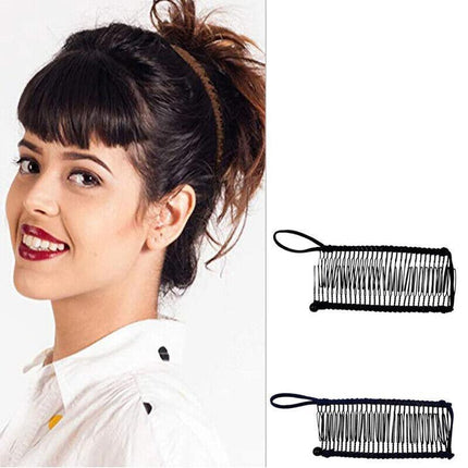 Vintage Banana Hair Clip Christmas Hair Claw Accessory Stretchable Banana Comb - Aimall