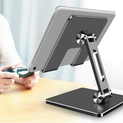 Aluminum Alloy Tablet Phone Holder Desk Stand Bracket Foldable For iPad Pro 12.9 - Aimall