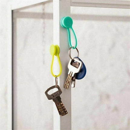 10Pcs Magnetic Tie Cable Organiser Headphone Earphone Cord Winder Holder Clip AU - Aimall