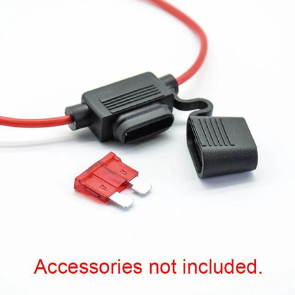 10Pcs 12V 40A Standard Blade Inline Fuse Holder with Water Proof Dustproof Cover - Aimall