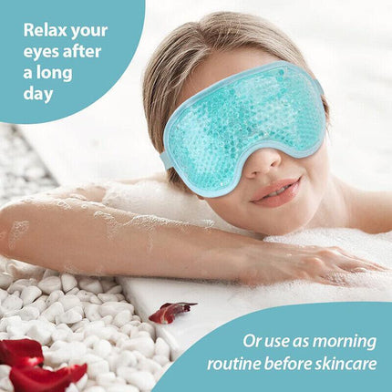 Gel Beads Eye Spa HOT/COLD MASK Reusable Cooling Ice Pack Pain Relief Tired Eyes - Aimall