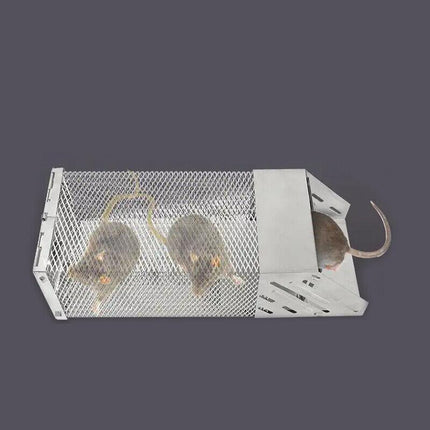 1X Continuous Rat Trap Cage Animal Bait Safe Catch Pest Rodent Mouse Control Box - Aimall