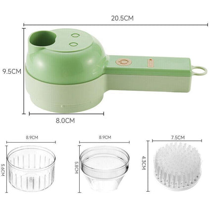 4 in 1 Mini Handheld Electric Vegetable Cutter Wireless Food Chopper Grinder AU - Aimall