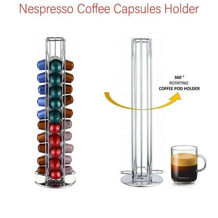 40 Nespresso Coffee Capsules Pod Holder Stand Dispenser Rack Storage Capsule AU - Aimall
