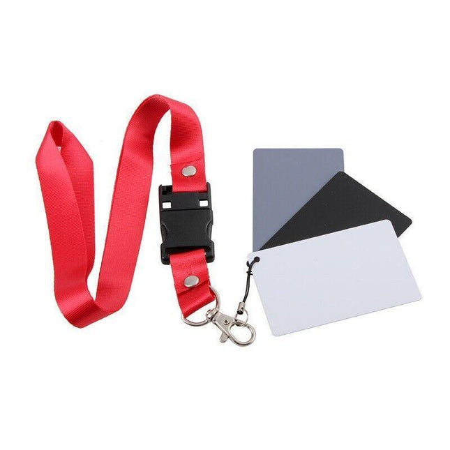 White Balance Card 18% Grey/White/Black Exposure Digital Manual photography AU - Aimall