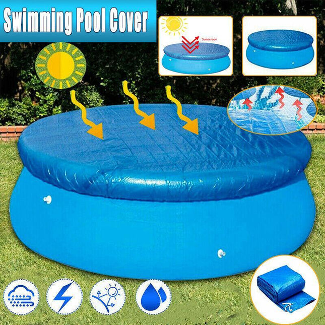 Round Swimming Pool Cover Lot for Garden Outdoor Paddling Family Pools AU Stock - Aimall