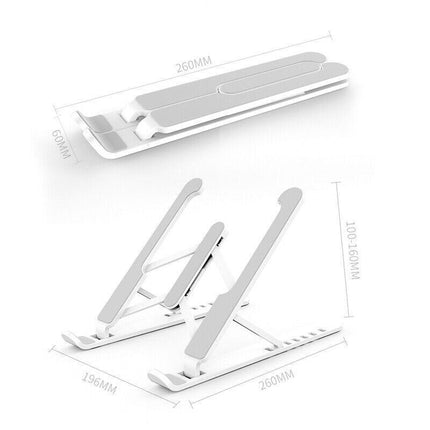 Folding Laptop Stand Portable Tablet Holder Bracket Desktop Adjustable Riser AU - Aimall