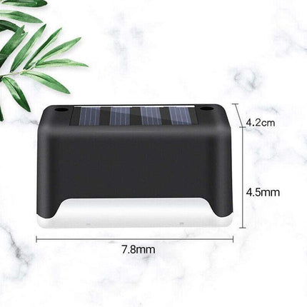 Solar LED Deck Lights Path Garden Patio Pathway Stairs Step Fence Lamp Outdoor - Aimall