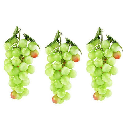 10PCS Bunch Artificial Lifelike Grapes Wedding Decoration Mini Fake Fruit Decor - Aimall