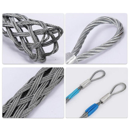 Double Weave High Quality Stainless Steel Cable Pulling Socks Telstra NBN Tools - Aimall