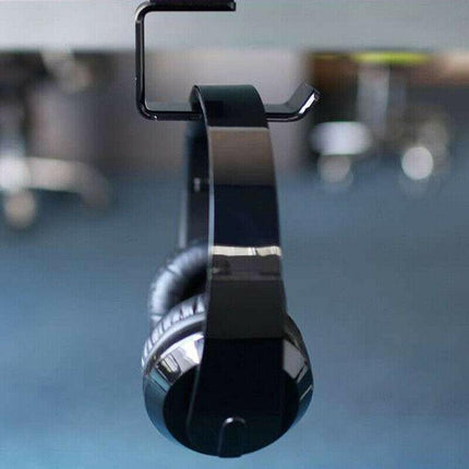 Mount Holder Hook Dual Headset Tape New Clever Headphone Stand Hanger Under Desk - Aimall