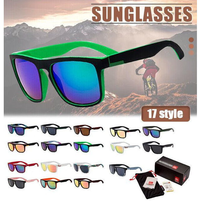 Polarized Mens Sunglasses Polarised New Style Square Frame Glasses Sports AU - Aimall