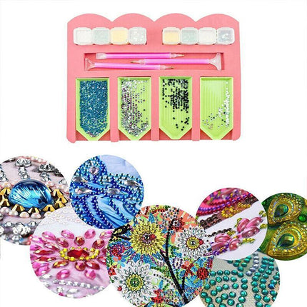 Diamond Painting Tray Organizer Holder Kit Drill Pens Tools Accessories DIY AU - Aimall