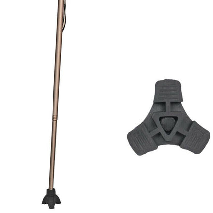 Self Standing Walking Stick End Tripod Cane Tip Rubber Non-Slip End Bottom Nice - Aimall