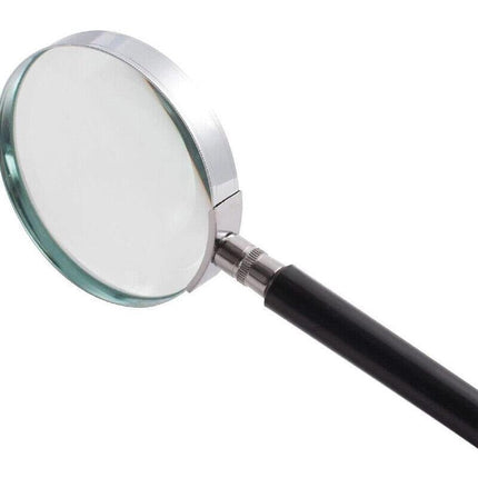 Quality 50MM Silver Metal Magnifying Glass Lens Magnifier Loupe 10x MAGNIFIER AU - Aimall
