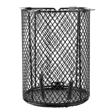 Round Reptile Heat Lamp Light Bulb Mesh Cage Protector Enclosure 11.5x15.5cm AU - Aimall